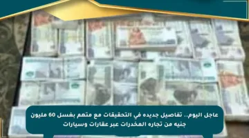 عاجل اليوم.. تفاصيل جديدة في التحقيقات مع متهم بغسل 60 مليون جنيه من تجارة المخدرات عبر عقارات وسيارات